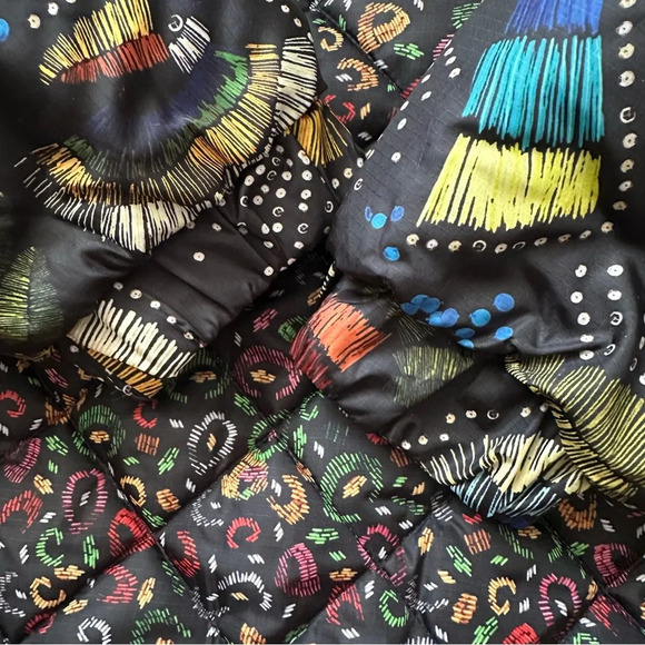 FARM RIO Borogodo Metallic Reversible Puffer Jacket Size Medium NWT - Picture 14 of 14